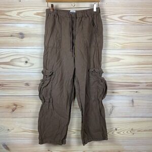 BDG Urban Outfitters Pants Women Medium Cargo Linen Relaxed Y2K Lagenlook